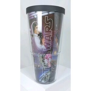 Tervis STAR WARS 24oz Tumbler Travel Cup w/Lid Princess Leia Luke Skywalker